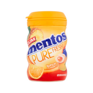 MENTOS GUM BOTTLE TROPICAL 30PC 60G SUGAR FREE X 24