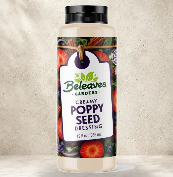 BELEAVES DRESSING CREAMY POPPY SEED 355 ML x 12