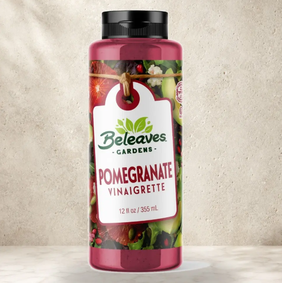 BELEAVES DRESSING VINAIGRETTE POMEGRANATE 355 ML x 12