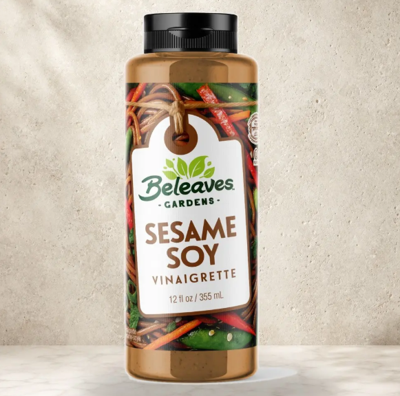 BELEAVES DRESSING VINAIGRETTE SESAME SOY 355 ML x 12