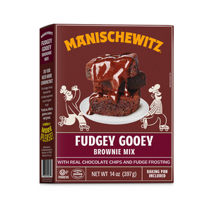 MANISCHEWITZ BROWNIE MIX FUDGEY GOOEY 397G X 12