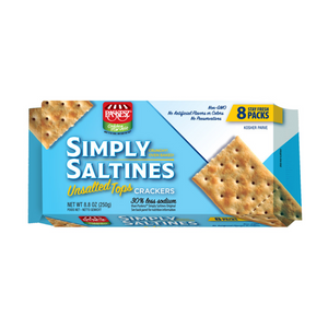 PASKESZ SIMPLY SALTINES UNSALTED CRACKERS 250G X 12