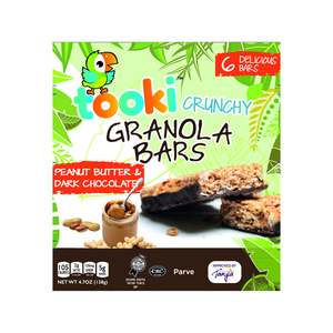 TOOKI GRANOLA BARS PEANUT BUTTER & DARK CHOC X 12