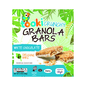 TOOKI GRANOLA BARS CRUNCHY WHITE CHOC X 12