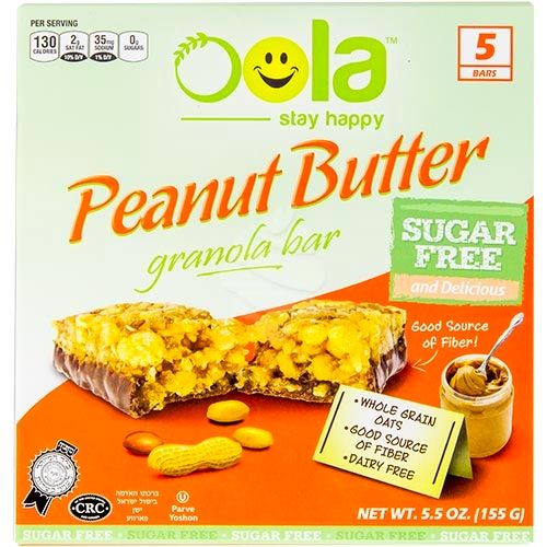 Oola Sugar Free Peanut Butter Granola Bars 6pk