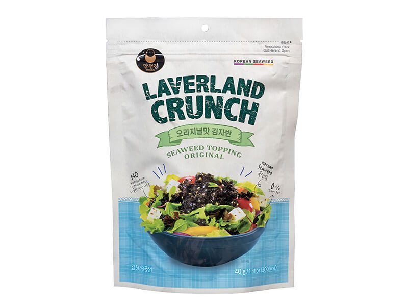 Taste Of Asia Laverland Crunch Seaweed Topping Original 40Gr