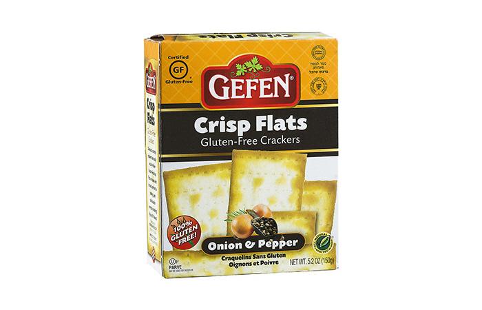 Gefen Crisp Flats Gluten Free Onion & Pepper 150Gr