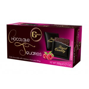 Gross Chocolate Squares With Raspberry Cream 200G