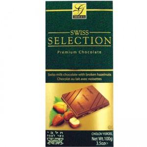 Gross Swiss Selection Milk Chocolate With Broken Hazelnuts 100Gr