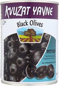 Kvuzat Yavne Black Olives Pitted 540G