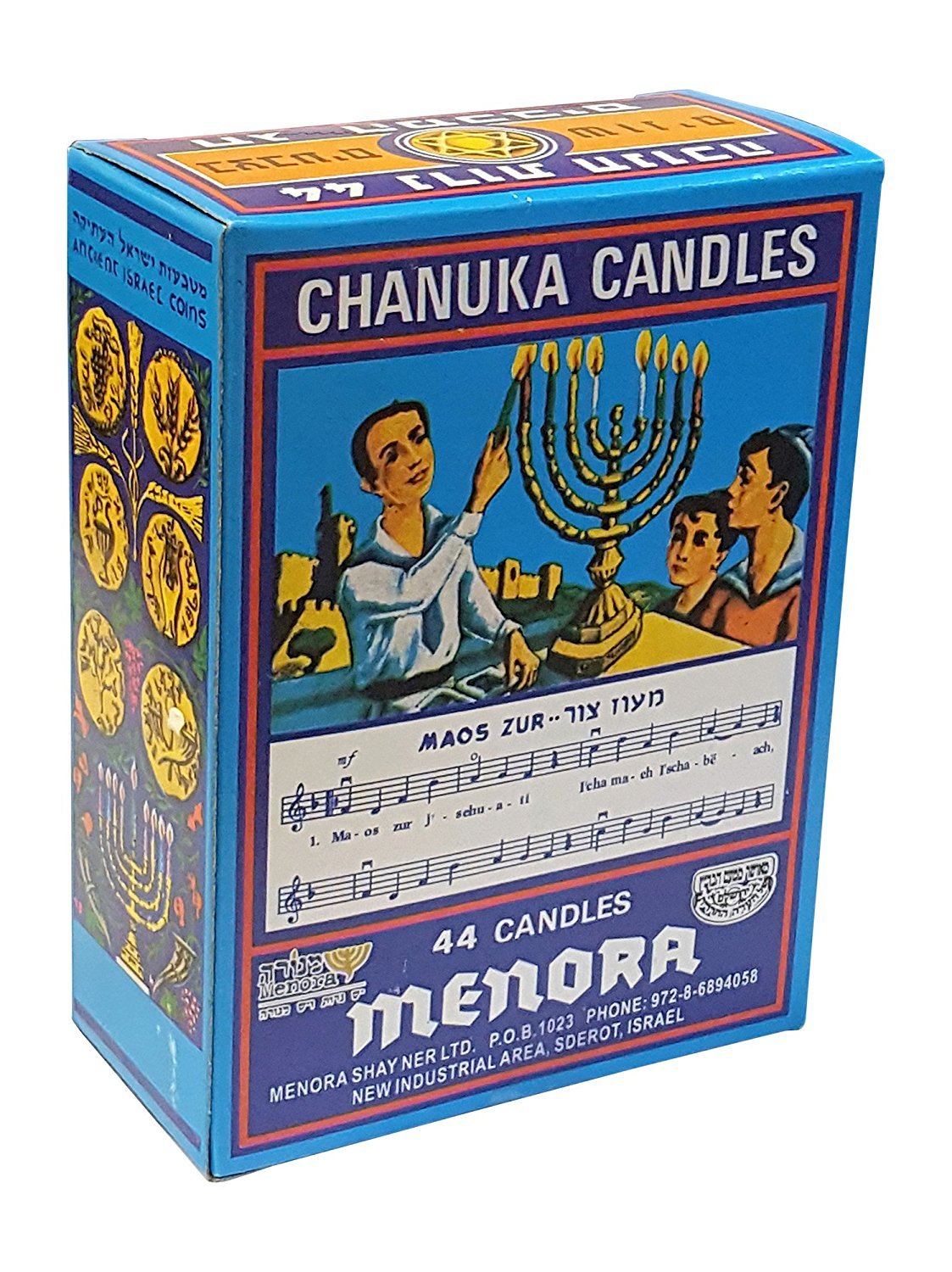 Menora Chanuka Candles 44-Box