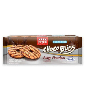 Paskesz Choco Bliss Fudge Pinstripe Sugar Free Cookies 200Gr