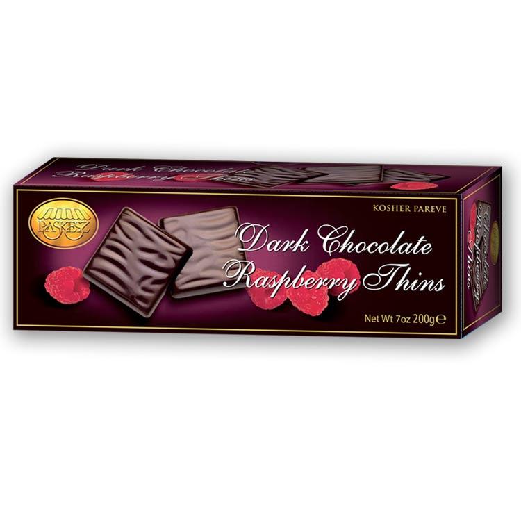 Paskesz Chocolate Raspberry Thins Gift Box 198Gr