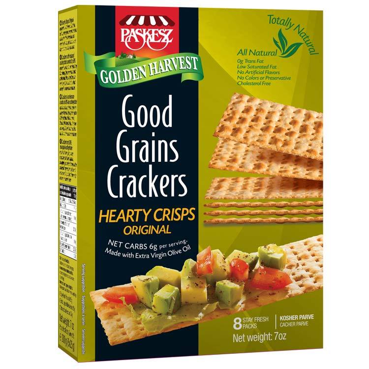 Paskesz Good Grain Crackers Hearty Crisps Original 207Gr