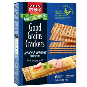 Paskesz Good Grain Crackers Whole Wheat Original 207Gr