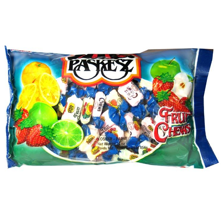 Paskesz Lollies Fruit Chews Soft 453Gr