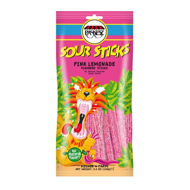 Paskesz Sour Sticks Pink Lemonade 100Gr