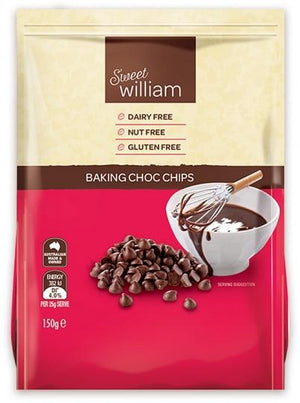 Sweet William Baking Chocolate Chips 150Gr