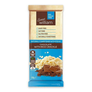 Sweet William Sweet As Rice Crackle Chocolate 100Gr