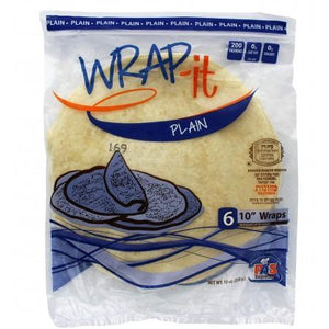 Wrap It Mezonos Plain Wraps 10-Inch 6Pk