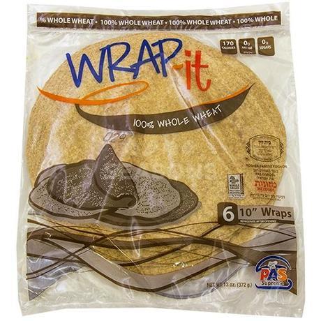 Wrap It Mezonos Wholewheat Wraps 10-Inch 6Pk