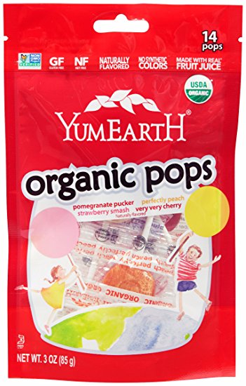 Yum Earth Organic Assorted Fruit Pops 85g