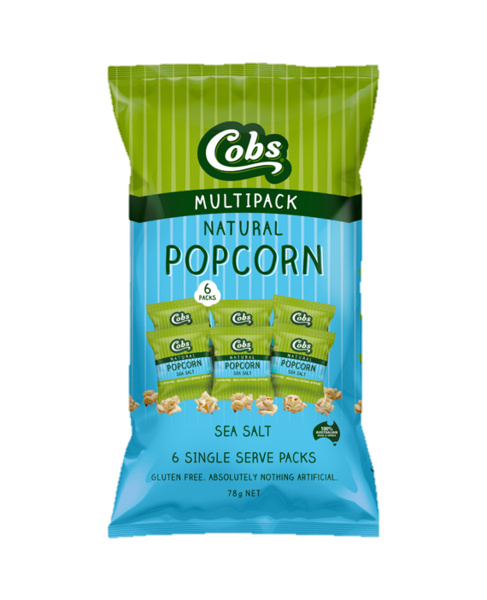 Cobs Popcorn Gluten Free Multi Pack Sea Salt 78Gr