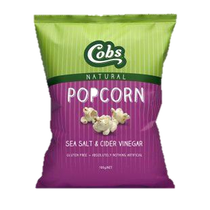 Cobs Popcorn Gluten Free Salt & Cider Vinegar 100G