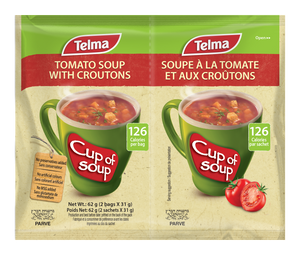 Telma Tomato Soup With Croutons Twin-Pack 62g